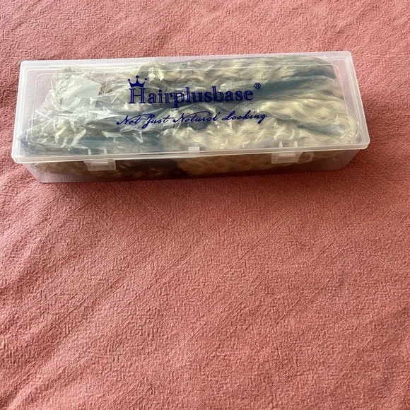 Blonde Curly 20” human hair extensions by Hairplusbase - Picture 3 of 7